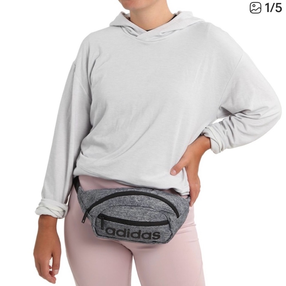 Adidas Original Core Crossbody Fanny Pack Waist Belt Gray Blokecore Festival